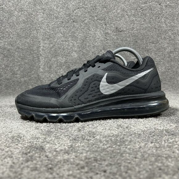 Nike Air Max 2014 621078-007 Women's Size 10 Triple Black Athletic Shoes Used - Picture 6 of 13